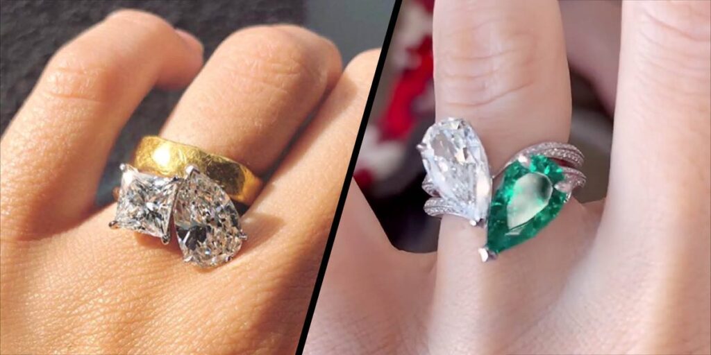 Toi et Moi Engagement Rings